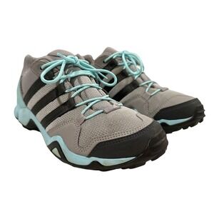 Adidas Terrex AX2R Trail Running Shoes Women 7 Gray Aqua‎ Black BY8770 Hiking